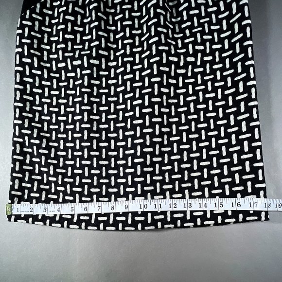 NWT Talbots Pencil Skirt Wool Black White Patterned Pockets Lined Size 2 - Picture 11 of 14